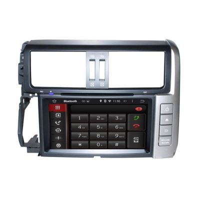 Штатная автомагнитола Android 9.0 Carmedia KD-8015-P30 для Toyota Land Cruiser Prado 150 2009-2013 (серебро)