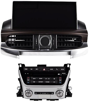 Магнитола для Toyota Land Cruiser 200 2016-2021 (без отдельного экрана климата) на Android 10 - Carmedia DAFT-2769-S10