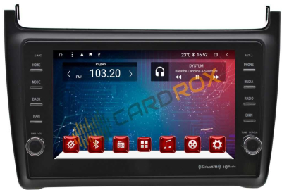 Головное устройство на Android 10 для Volkswagen Polo 2010-2019 черная CARDROX FD-4212-TS10-4-64 с кнопками и DSP процессором