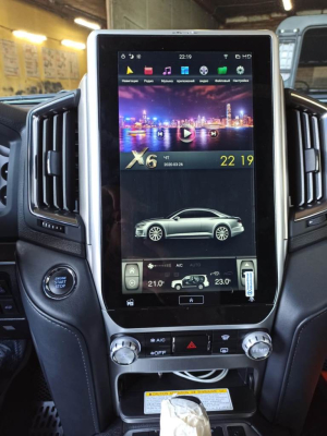 Магнитола Tesla для Toyota Land Cruiser 200 10.2015+ на Android 9.0 Carmedia ZF-1807H-DSP