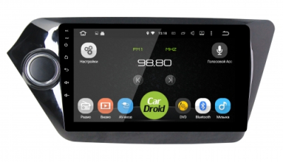 Штатная магнитола CarDroid RD-2314F для KIA RIO (Android 10)