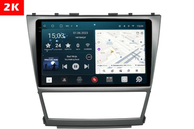 Автомагнитола штатная с 2K экраном RedPower 71064 Slim на Android 10 для Toyota Camry V40 климат (2006-2012) американка