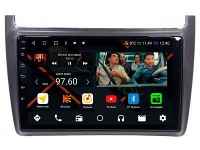 Штатная магнитола Volkswagen Polo 2010-2019 черный на Android 11 - Cardrox CD-4212M