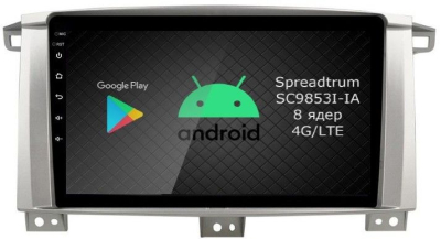 Штатная магнитола Roximo RI-1121-8 для Toyota Land Cruiser 105, 2002-2007 на Android 12 (8/128Gb)