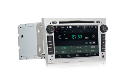 Штатное головное устройство OPEL Astra H, Vectra C, Corsa D, Antara, Vivaro, Meriva, Zafira (серебро) на Android 10 Carmedia MKD-7408-P5-s