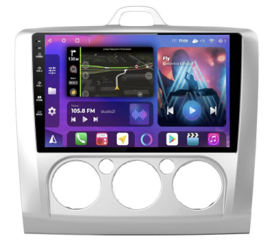 Штатная магнитола для Ford Focus 2 (2005-2011), Mondeo (2006-2013), C-Max (2008+), Galaxy (2008+) на Android 13, QLED/2K, 4G - FarCar S500 Plus (003M конд.)