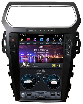 Магнитола Tesla для Ford Explorer 2017+ Carmedia ZF-1263 Android 8.1 TESLA