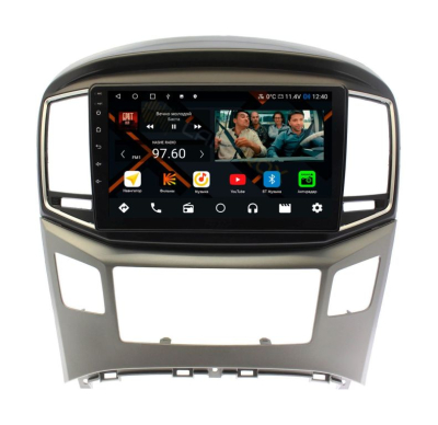 Штатная магнитола Hyundai Grand Starex, H-1 2016-2021 (черный верх, низ-серебро) на Android 11, DSP, 4G, IPS / QLED 2K, Carplay - Cardrox CD-4195