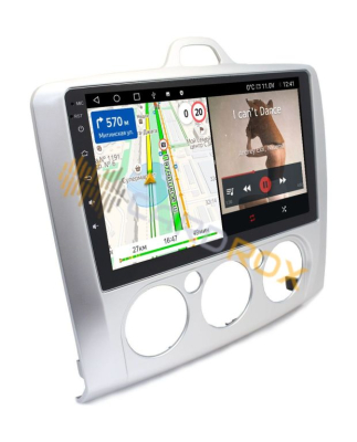 Штатная магнитола Ford Focus II 2005-2011 кондиционер (серебро) на Android 11 - Cardrox CD-4033M