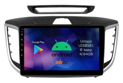 Штатная магнитола для Hyundai Creta (авто с камерой без нави) на Android 14 - Airoc RMN-2010-M17