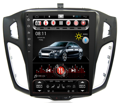 Головное устройство 10 дюймов Ford Focus 2011+ на Android 9.0 CARMEDIA SP-10402-T8 tesla-style