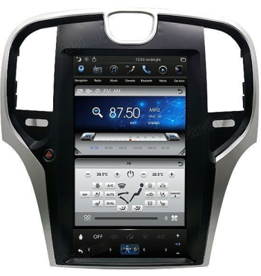 Штатное головное устройство Tesla для Chrysler 300C 2013-2016 на Android 9 Carmedia NH-1301