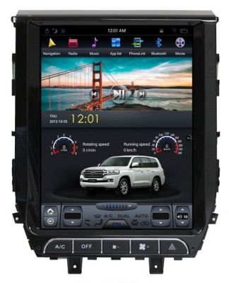 Магнитола Tesla для Toyota Land Cruiser 200 10.2015+ на Android 9.0 Carmedia ZF-1205-DSP