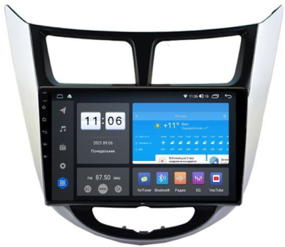 Штатная магнитола VOMI ZX476R9-7862-LTE-4-64 для Hyundai Solaris 2010-2016 на Android 10