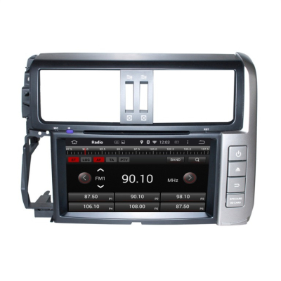 Штатная автомагнитола Android 9.0 Carmedia KD-8015-P30 для Toyota Land Cruiser Prado 150 2009-2013 (серебро)