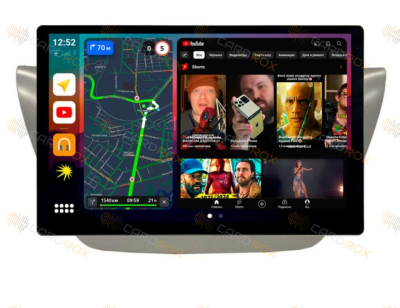 Штатная магнитола Mitsubishi Lancer 2000-2010 (СЕРАЯ) на Android 10, DSP, 4G, IPS, Carplay - Cardrox CD-4324-13 (11-13 дюймов)