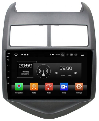 Штатная автомагнитола Chevrolet Aveo II 2012-2015 Carmedia KD-9804-P5 Android 9.0 DSP