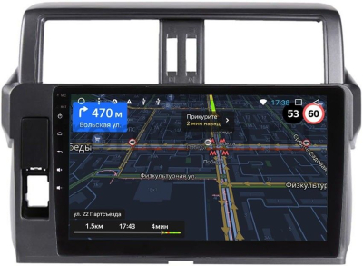 Штатная магнитола для Toyota Land Cruiser Prado 150 2013-2017 (темно-серая) OEM GT10-1998 на Android 10 (для авто без 4 камер)