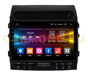 Штатная магнитола для Toyota Land Cruiser 200 2007-2015 (высокие комплектации) на Android 10, DSP, HDMI, Интерьерная подсветка - Carmedia OL-1620-2-A-D