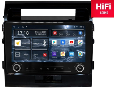 Автомагнитола штатная Redpower K75200G на Android 10 для для Toyota Land Cruiser 200 (2007-2014) глянцевая