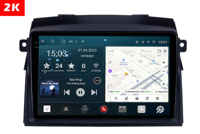 Автомагнитола штатная с 2K экраном RedPower 71273 Slim на Android 10 для Toyota Sienna , 2 поколение, рестайлинг, XL20 (09.2006 - 12.2009)