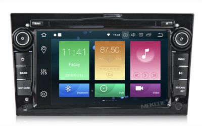 Магнитола для Opel Astra H, Vectra С, Corsa D, Antara, Vivaro, Meriva, Zafira (черный лак) на Android 10 - Carmedia MKD-7408b-P6