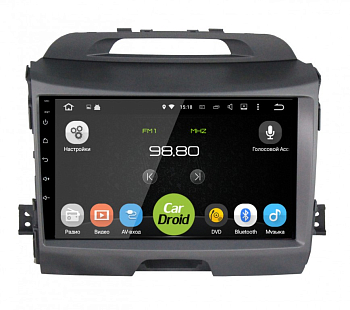 Штатная магнитола Roximo CarDroid RD-2313F-N14 для KIA Sportage 3, 2010-2014 (авто с навигацией) (Android 10) DSP