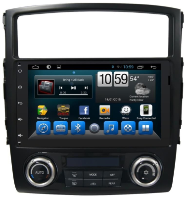 Штатное головное устройство Mitsubishi Pajero IV 2006-2015 (V97/V93) на Android 8.1 Carmedia YR-9050-S9