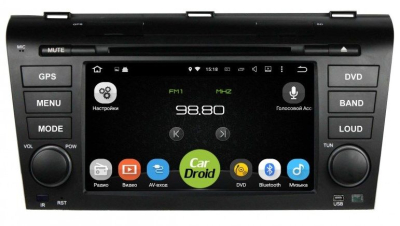 Штатная магнитола Roximo CarDroid RD-2403D для Mazda 3 2004-2009 (Android 9.0) DSP
