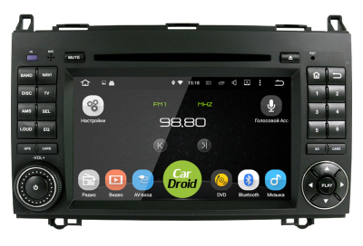 Штатная магнитола Roximo CarDroid RD-2503 для Mercedes Benz W169 W245 Vito Viano, VW Crafter (Android 8.0)