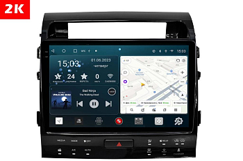 Автомагнитола штатная с 2K экраном RedPower 71202 Slim на Android 10 для Toyota Land Cruiser 200  2007 - 2009  (Топовые комплектации) Автомагнитола штатная с 2K экраном RedPower 71202 Slim на Android 10 для Toyota Land Cruiser 200  2007 - 2009  (Топовые комплектации)