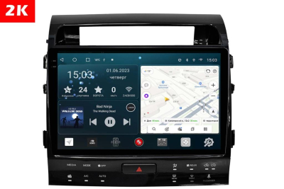 Автомагнитола штатная с 2K экраном RedPower 71202 Slim на Android 10 для Toyota Land Cruiser 200  2007 - 2009  (Топовые комплектации) Автомагнитола штатная с 2K экраном RedPower 71202 Slim на Android 10 для Toyota Land Cruiser 200  2007 - 2009  (Топовые комплектации)