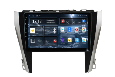Автомагнитола штатная с 2K экраном RedPower 71231 Slim на Android 10 для Toyota Camry XV55 2014-2017