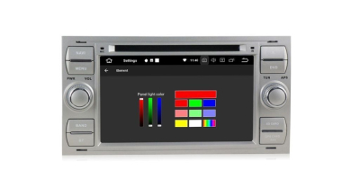 Штатное головное устройство для Ford Focus 2 2005-2007, Transit 2006-2015, C-Max 2003-2010, Fusion 2005-2012 (230х120мм) серебро на Android 10 Carmedia MKD-F745S-P6N