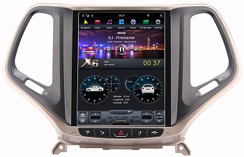 Магнитола Tesla для Jeep Cherokee 2014+ на Android 9.0 Carmedia ZF-1018G-DSP