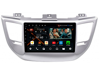 Штатная магнитола Hyundai Tucson 2016-2018 серебро на Android 11, DSP, 4G, IPS / QLED 2K, Carplay - Cardrox CD-4030-G Штатная магнитола Hyundai Tucson 2016-2018 серебро на Android 11, DSP, 4G, IPS / QLED 2K, Carplay - Cardrox CD-4030-G