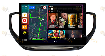 Штатная магнитола Hyundai Solaris 2020-2022 на Android 10, DSP, 4G, IPS, Carplay - Cardrox CD-4441-13 (11-13 дюймов)