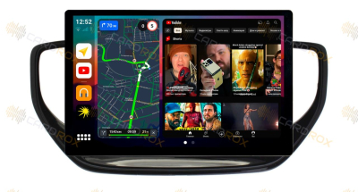 Штатная магнитола Hyundai Solaris 2020-2022 на Android 10, DSP, 4G, IPS, Carplay - Cardrox CD-4441-13 (11-13 дюймов)