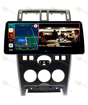 Штатная магнитола Lada Priora 2007-2013 черный глянец на Android 10, DSP, 4G, IPS, Carplay - Cardrox CD-4920-12 (12 дюймов)