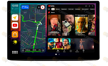 Универсальная магнитола на торпедо на Android 10, DSP, 4G, IPS, Carplay - Cardrox CD-4824-13 (11-13 дюймов)
