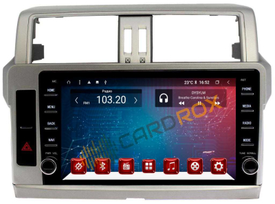 Штатная магнитола Toyota Land Cruiser Prado 150 2014-2017 на Android 10 CARDROX FD-4041-TS10-6-128