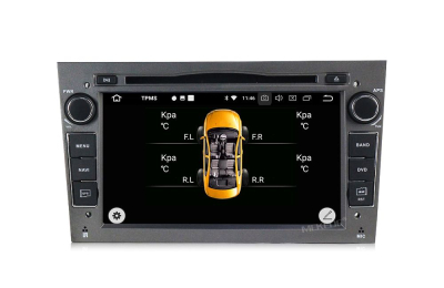 Штатная автомагнитола Opel Astra H, Vectra C, Corsa D, Antara, Vivaro, Meriva, Zafira (темно серый) Carmedia MKD-7408-P30-g Android 10 DSP