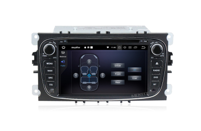 Штатное головное устройство Ford Focus, Mondeo, S-MAX, Galaxy, Tourneo, Transit черный на Android 10 Carmedia MKD-F746B-P6