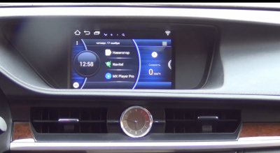 Навигационный блок для Lexus ES 2012-2018 (заводской джойстик в виде мыши и экран 12.3") на Android 10 - Radiola RDL-LEX-H