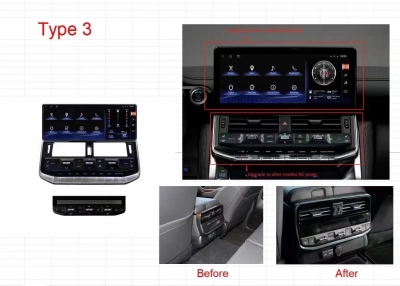 Магнитола для Toyota Land Cruiser 300 2021+ low на Android 13 - Carmedia ZH-T1219