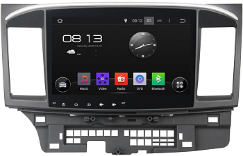 Штатное головное устройство Mitsubishi Lancer X 2007-2013 на Android 9.0 Carmedia KD-1105-P6