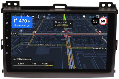 Штатная магнитола для Toyota LC Prado 120 2002-2009 без усилителя OEM GT9-9063 Android 10