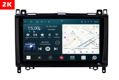 Автомагнитола штатная с 2K экраном Redpower 75068M на Android 10 для Mercedes-Benz Vito, Viano, Sprinter, VW Crafter до 17 г. матовый