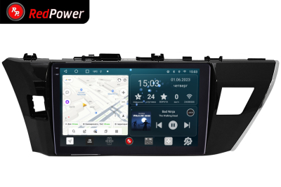 Автомагнитола штатная с 2K экраном RedPower 71166 Slim на Android 10 для Toyota Corolla (2013-2016) дорестайл,под рынок США