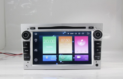 Штатное головное устройство Opel Astra H, Vectra С, Corsa D, Antara, Vivaro, Meriva, Zafira (черный лак) на Android 9.0 Carmedia MKD-7408-P6-s